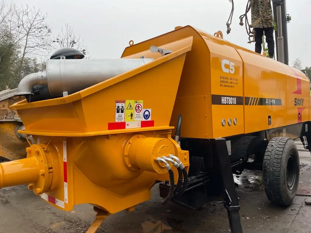 Used SANY HBT8018C-5S Trailer Pump