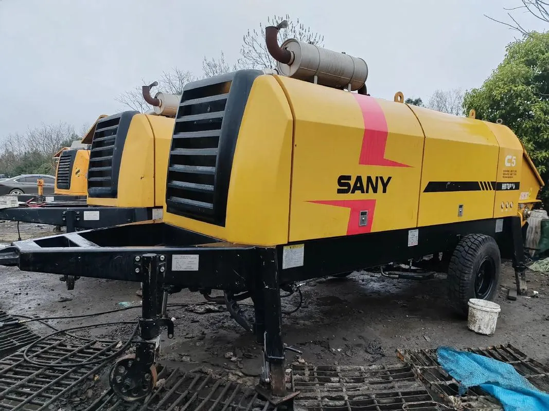 Used SANY HBT8018C-5S Trailer Pump0