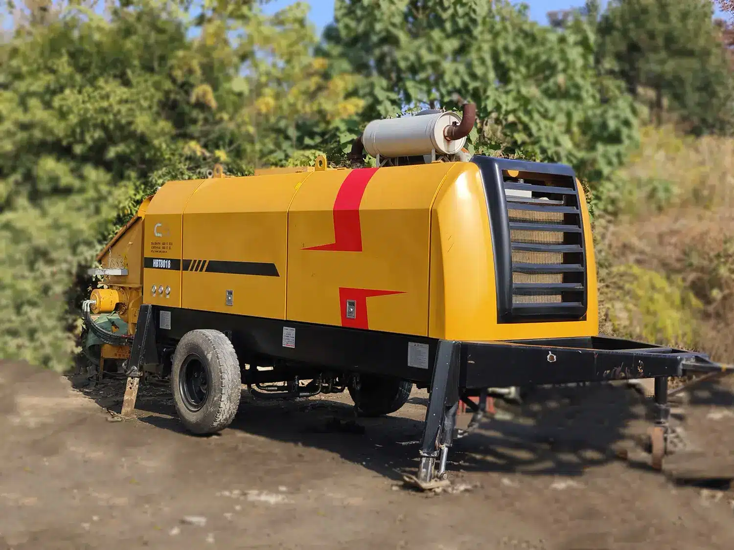 Used SANY HBT60C-8A-3D Trailer Pump0