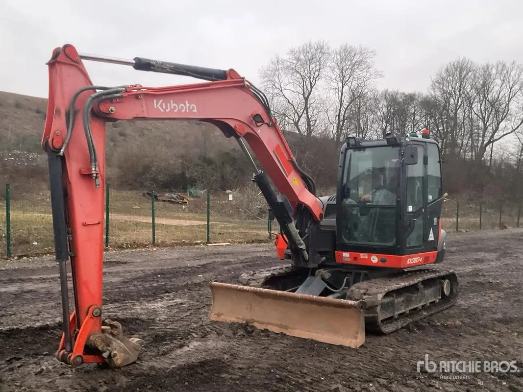 Used KUBOTA KX080-5 Small Excavator2