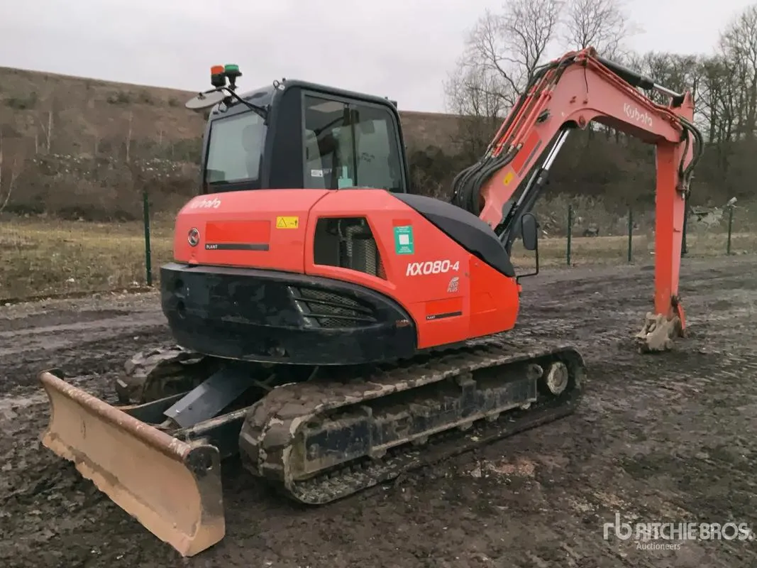 Used KUBOTA KX080-5 Small Excavator1